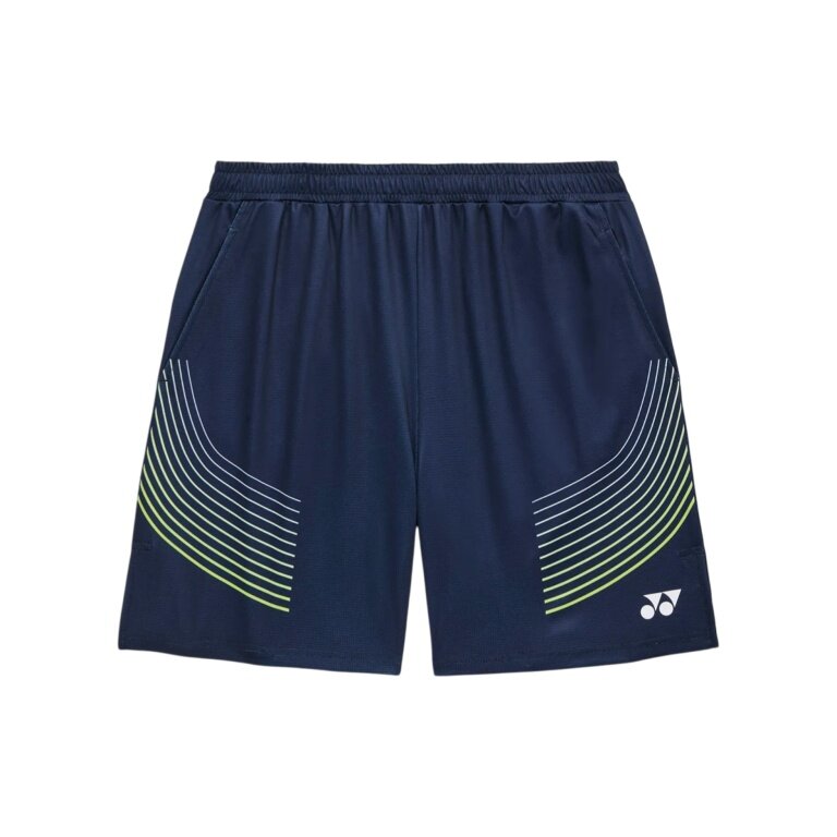 Spodenki sportowe Yonex Short Knit Practice 15247J 2026 krótkie granatowe dla chłopców