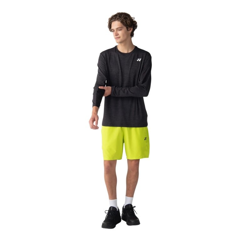 Koszulka tenisowa Yonex z długim rękawem Practice (100% poliester) 2026 czarna męska