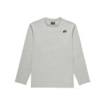 Koszulka tenisowa Yonex z długim rękawem Practice (100% poliester) 2026 srebrnoszara męska