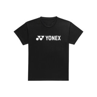 Koszulka sportowa Yonex Practice Logo 16856J (100% poliester) 2026 czarna chłopcy
