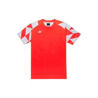Koszulka sportowa Yonex Practice 16860J (100% poliester) 2026 pomarańczowa dla chłopców