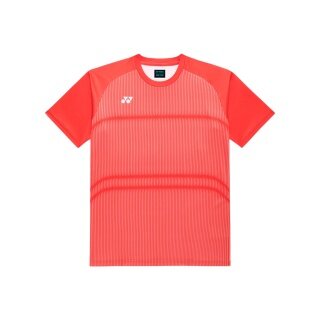 Koszulka sportowa Yonex Practice 16862J (100% poliester) 2026 pomarańczowa dla chłopców