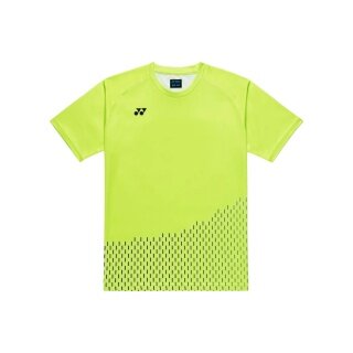 Koszulka sportowa Yonex Practice 16863J (100% poliester) 2026 świeża limonkowa dla chłopców