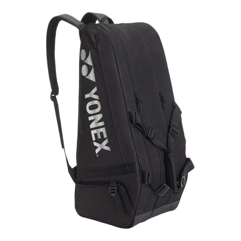 Torba na rakiety Yonex Racketbag Gearlogic (torba na rakiety, 2 główne komory, komora na buty) 2026 czarna 6-sztukowa