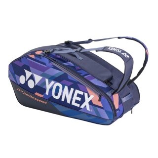 Torba na rakiety Yonex Racketbag Pro (torba na sprzęt, 3 główne komory, komora termiczna) 2025 granatowa 9-sztukowa