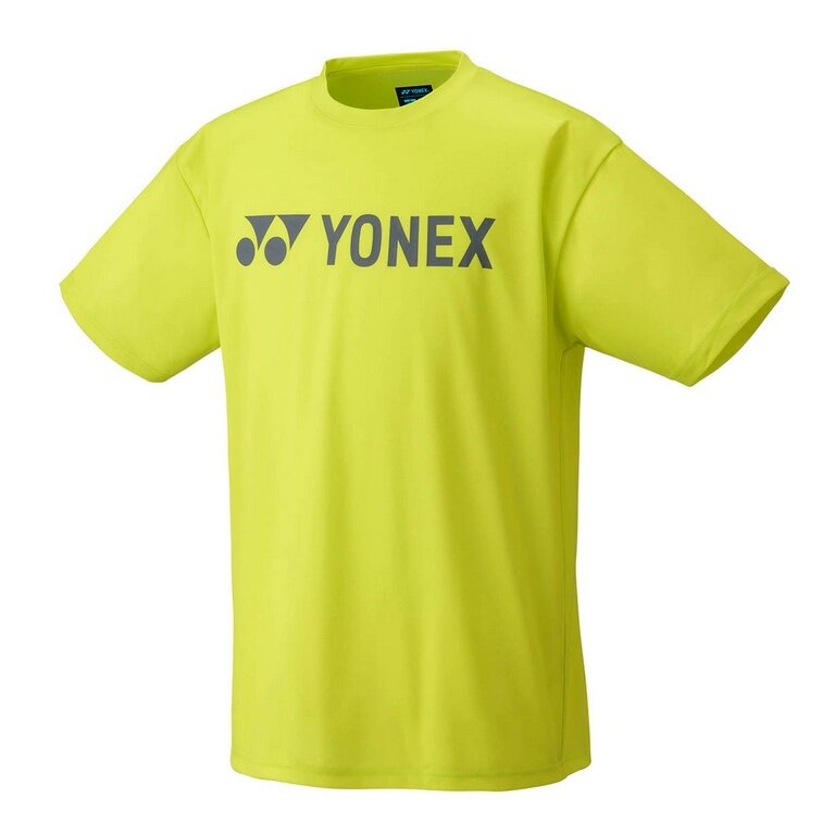 Koszulka sportowa Yonex Practice YJ0046 Duże logo (100% poliester) 2025 żółta dla chłopców