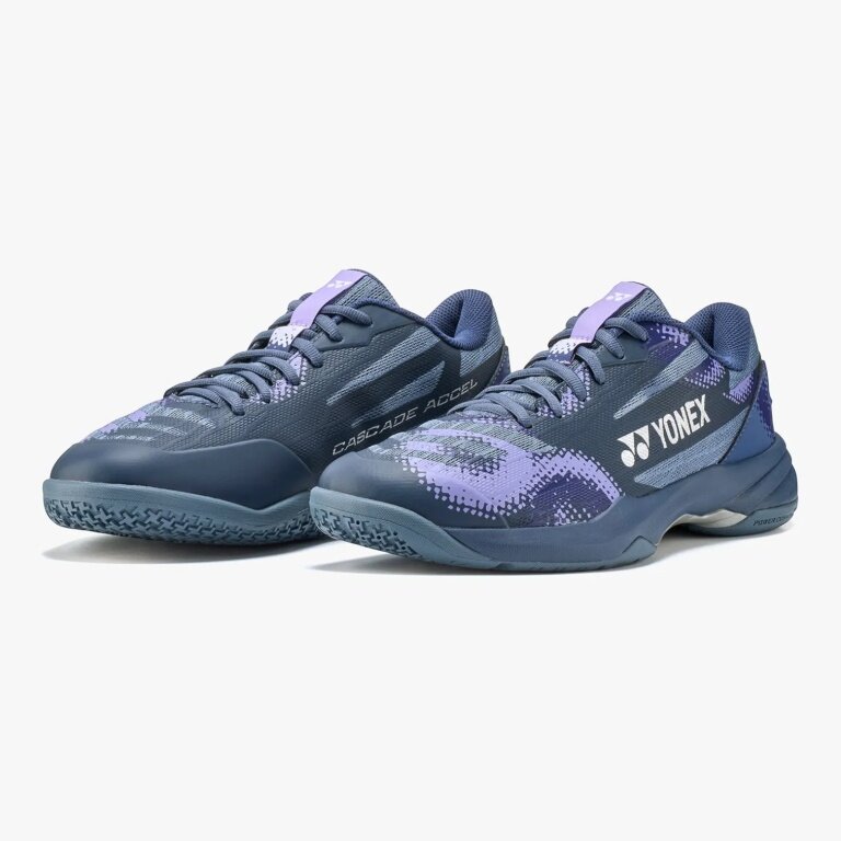 Buty do badmintona Yonex Cascade Accel 2 Wide (szerokie) 2026 fioletowe męskie