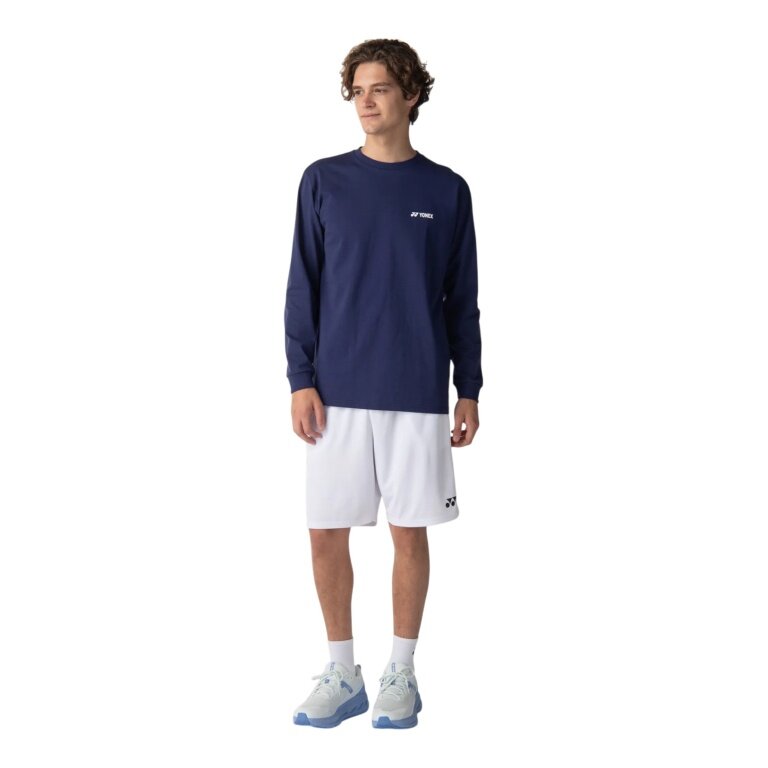 Koszulka z długim rękawem Yonex Practice (100% bawełna) 2026 granatowa męska
