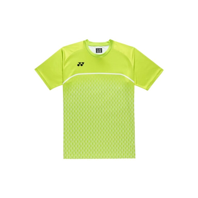 Koszulka sportowa Yonex Practice Print 16861 (100% poliester) 2026 świeża limonkowa męska