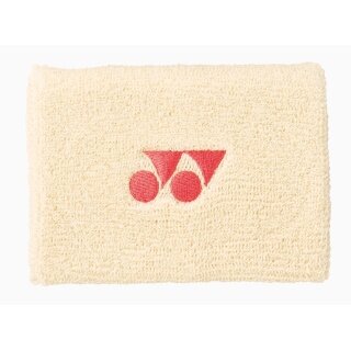 Yonex opaska na nadgarstek z logo Yonex na środku 10x8cm beżowa 1 sztuka