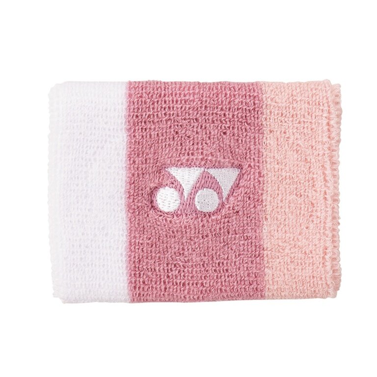 Yonex opaska na nadgarstek Stripe 11x8cm różowa 1 sztuka