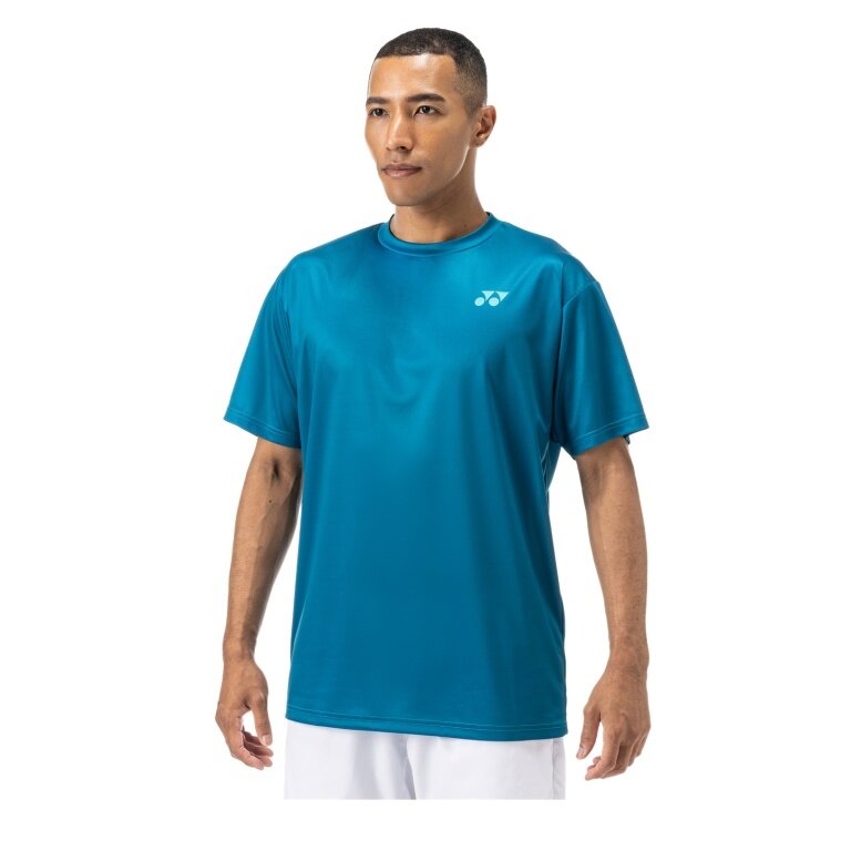 Yonex T-shirt treningowy Practice Small Logo YM0045 (100% poliester) 2024 niebiesko-zielony mężczyźni