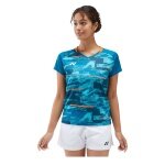 Koszulka sportowa Yonex Crew Neck Club Team YW0034 (100% poliester) niebiesko-zielona damska