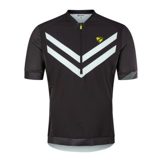 Ziener Koszulka rowerowa Nelis (Zamek błyskawiczny z przodu, trzy kieszenie z tyłu, wstawki z siateczki, szybkoschnąca) czarna Mężczyźni