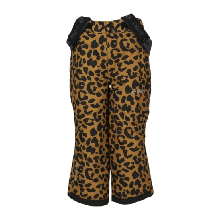 Zigzag Zimowe Spodnie Narciarskie Soho Printed Ski Pant W-PRO 10000 (wodoodporne, oddychające, z osłoną na śnieg) złoty/czarny dziecięce