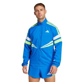 adidas kurtka treningowa do biegania Adizero Retro niebieska męska