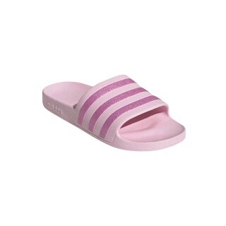 adidas klapki Adilette Aqua 3-pasy (Cloudfoam wkładka, formowany pasek EVA) różowy/fioletowy - 1 para