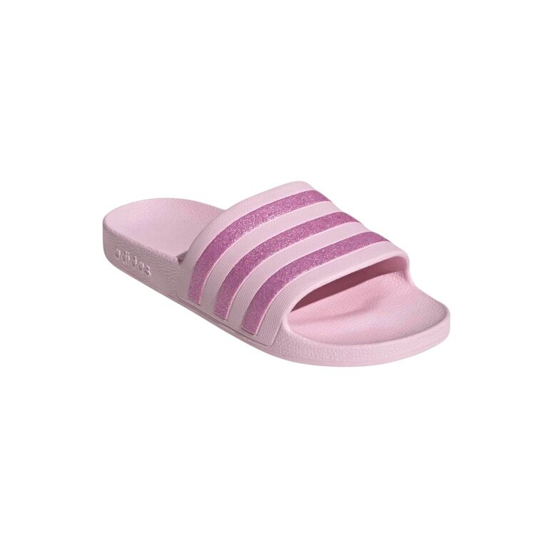 adidas klapki Adilette Aqua 3-pasy (Cloudfoam wkładka, formowany pasek EVA) różowy/fioletowy - 1 para