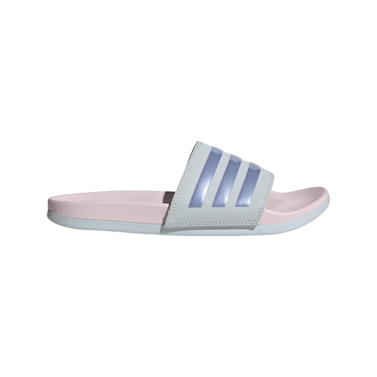 adidas klapki kąpielowe Adilette Comfort - 3 paski - niebiesko-różowe damskie