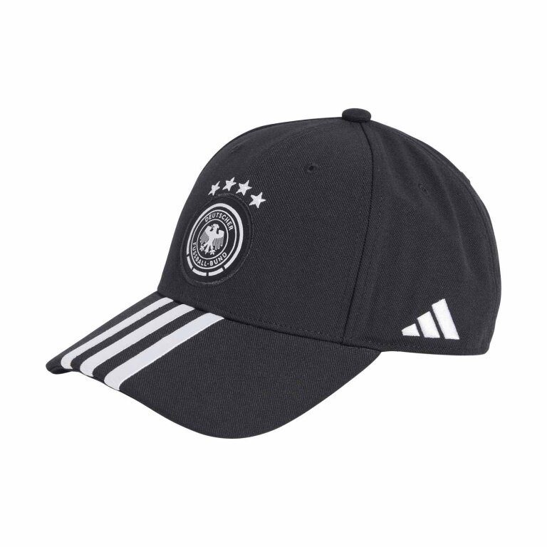 Czapka adidas DFB Niemcy/Futbolowa czapka czarno/biała dla mężczyzn