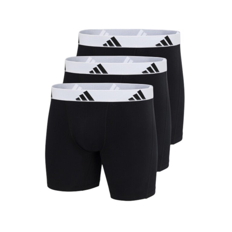 adidas bielizna bokserki męskie Active Flex Cotton czarny/biały - 3 sztuki