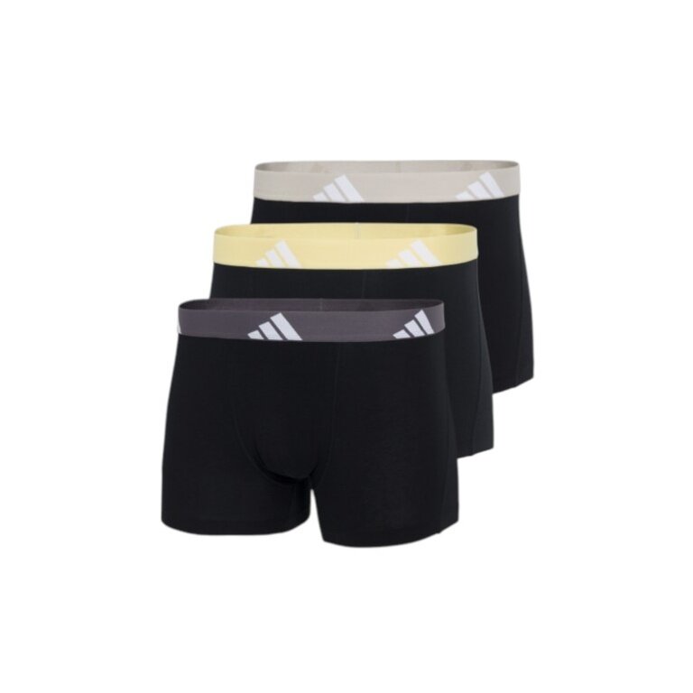 adidas bielizna bokserki trunk Active Flex Cotton czarne męskie - 3 sztuki