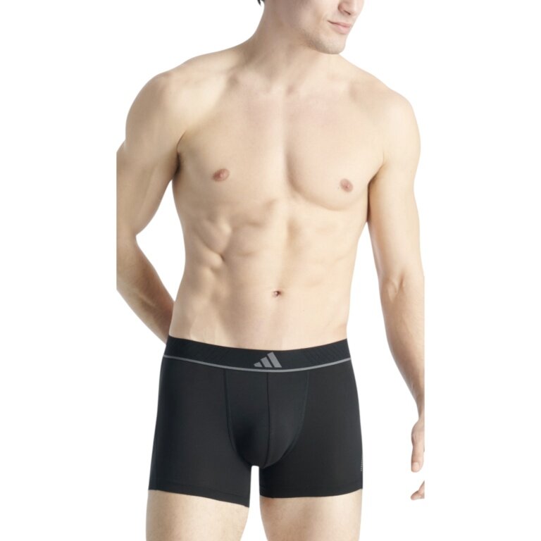 adidas bielizna bokserki Trunk Climacool Active Micro Flex Eco czarne męskie - 3 sztuki