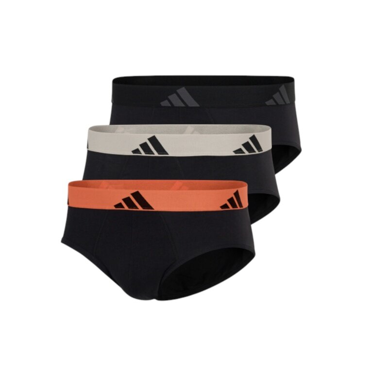 adidas bielizna slip brief Active Flex Cotton - wielokolorowy - 3 sztuki