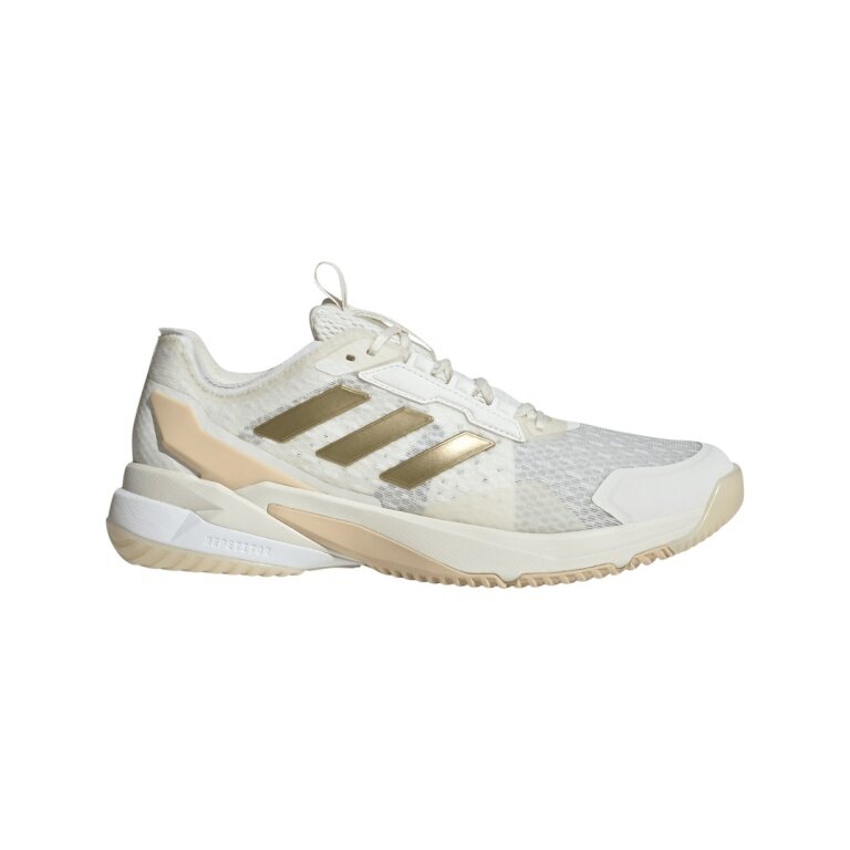 adidas halowe buty do tenisa CrazyFlight 6 białe/złote damskie