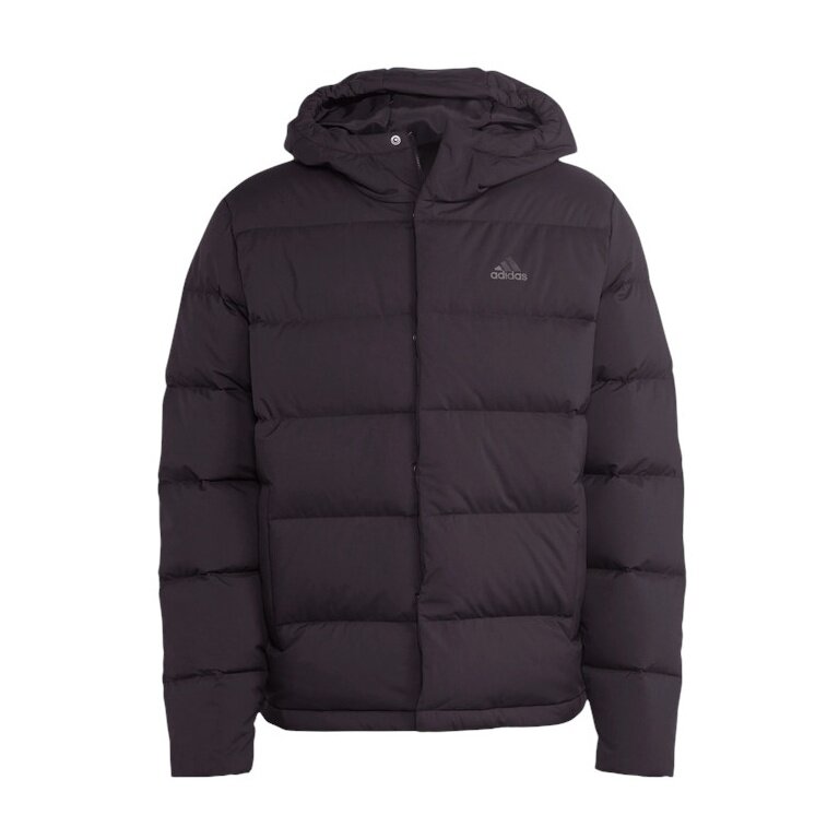 adidas zimowa kurtka puchowa Helionic z kapturem (odporna na wiatr i wodę) czarna męska