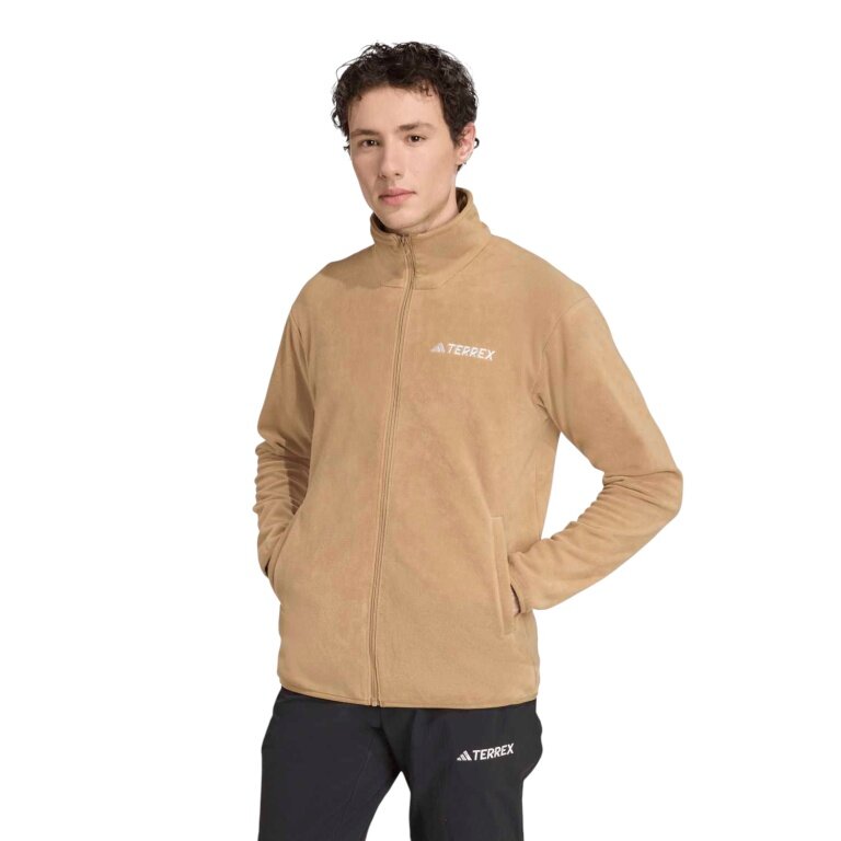 adidas Fleecejacka Terrex Multi Essentials Half-Zip beżowa męska