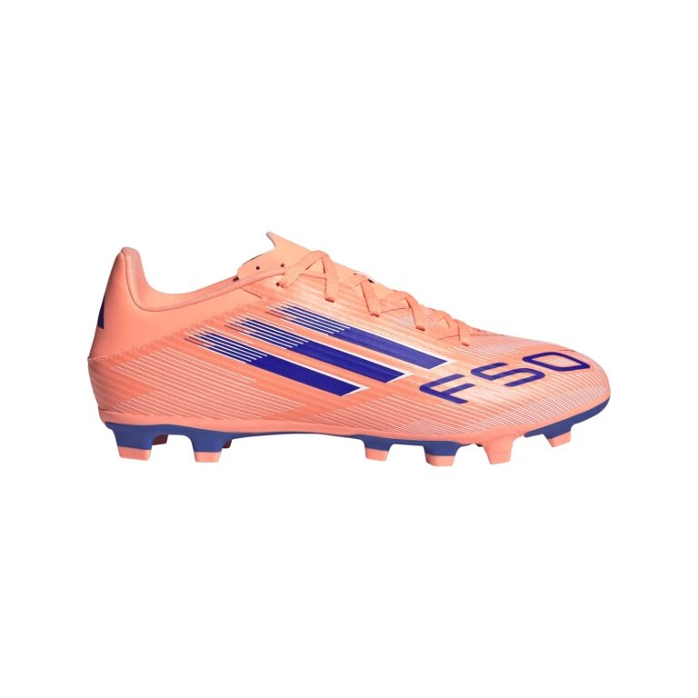 adidas buty piłkarskie F50 League FG/MG (sztuczna trawa, na twarde nawierzchnie) pomarańczowo-niebieskie męskie