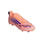 adidas buty piłkarskie F50 League LL FG/MG (sztuczna trawa, na twarde nawierzchnie) pomarańczowo-niebieskie dla chłopców