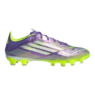 adidas Buty piłkarskie F50 Pro MG (do sztucznej trawy, boisk twardych i żwirowych) fioletowo-limonkowe męskie