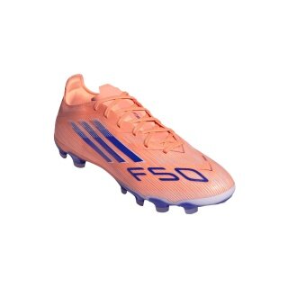 adidas Buty piłkarskie F50 Pro MG (do sztucznej trawy, na twarde i żwirowe boiska) pomarańczowo-niebieskie męskie