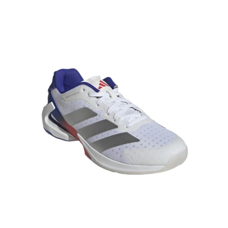 adidas halowe buty do tenisa Adizero Counterblast białe/srebrne/niebieskie męskie