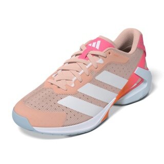 adidas halowe buty do tenisa Adizero Counterblast jasnopomarańczowy/biały/różowy damskie