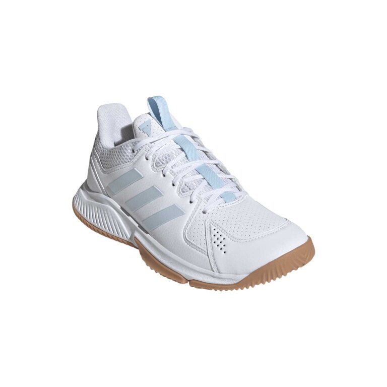 adidas halowe buty do tenisa Court Flight białe/niebieskie damskie