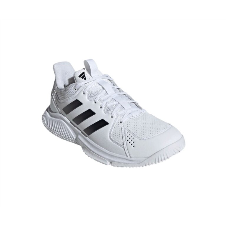 adidas halowe buty do tenisa Court Flight białe/czarne męskie