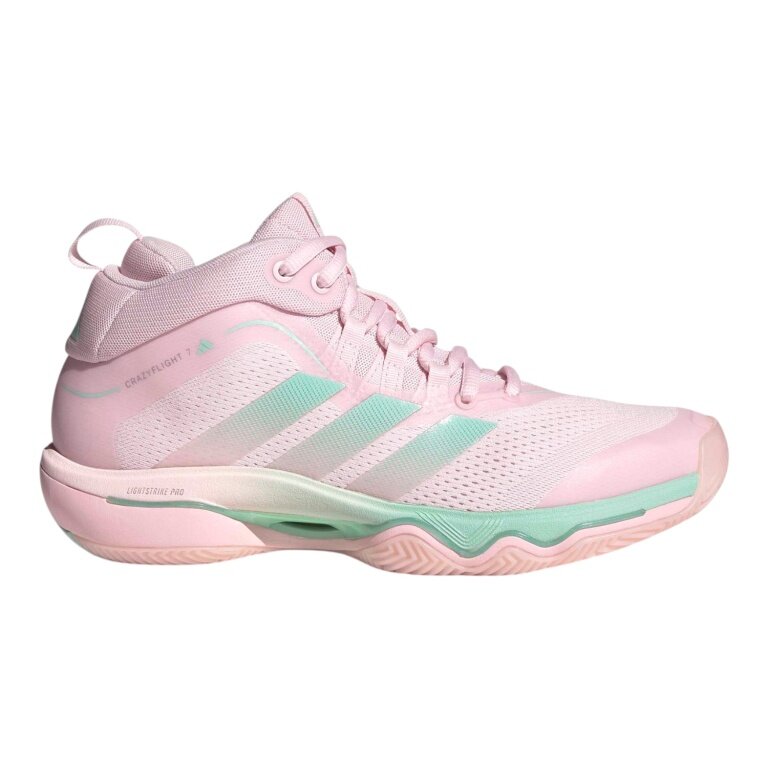 adidas halowe buty do gry CrazyFlight 7 Mid różowo-miętowe damskie