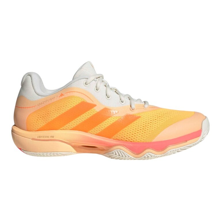 adidas Halowe buty do tenisa CrazyFlight 7 pomarańczowo/białe męskie