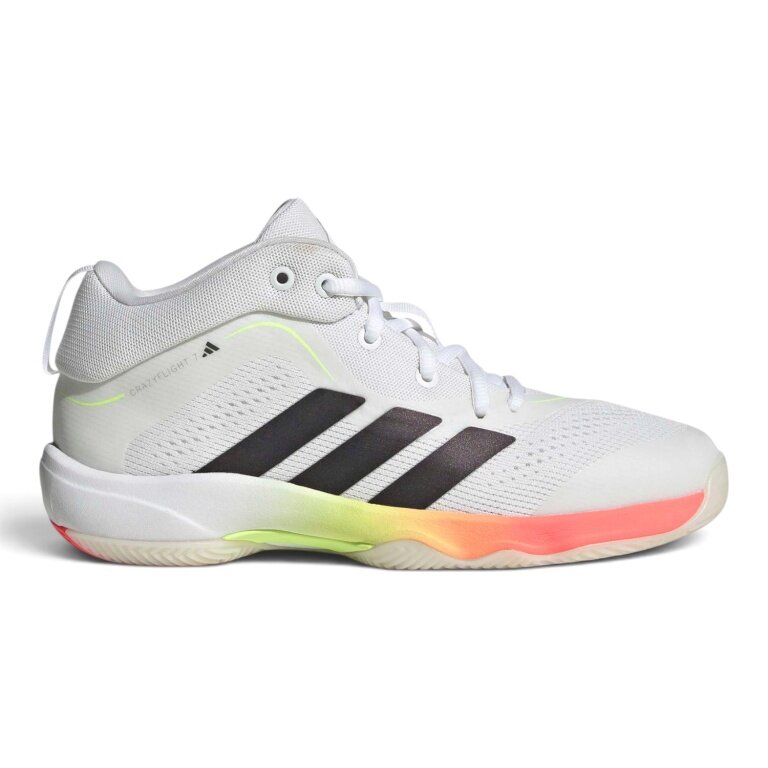 adidas halowe buty do gry CrazyFlight 7 Mid białe dziecięce