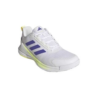 adidas Halowe buty do tenisa Novaflight 2 białe/niebieskie/lime dla mężczyzn