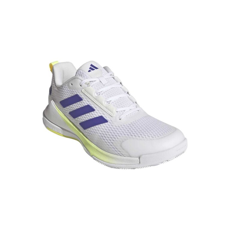 adidas Halowe buty do tenisa Novaflight 2 białe/niebieskie/lime dla mężczyzn