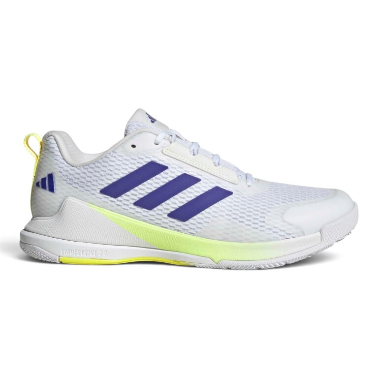adidas Halowe buty do tenisa Novaflight 2 białe/niebieskie/lime dla mężczyzn