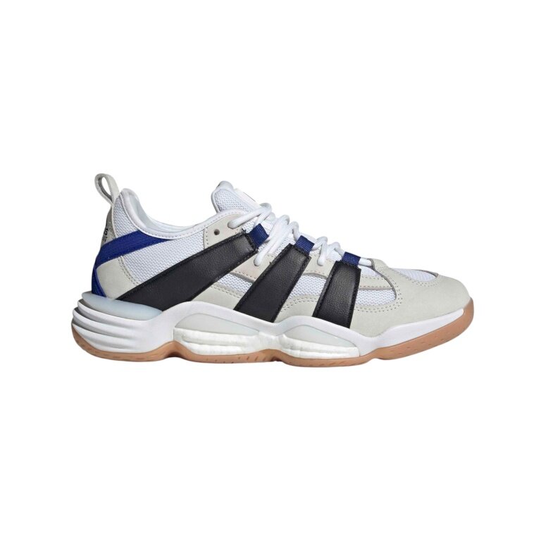 adidas halowe buty sportowe Stabil 16 2026 białe/czarne/niebieskie męskie