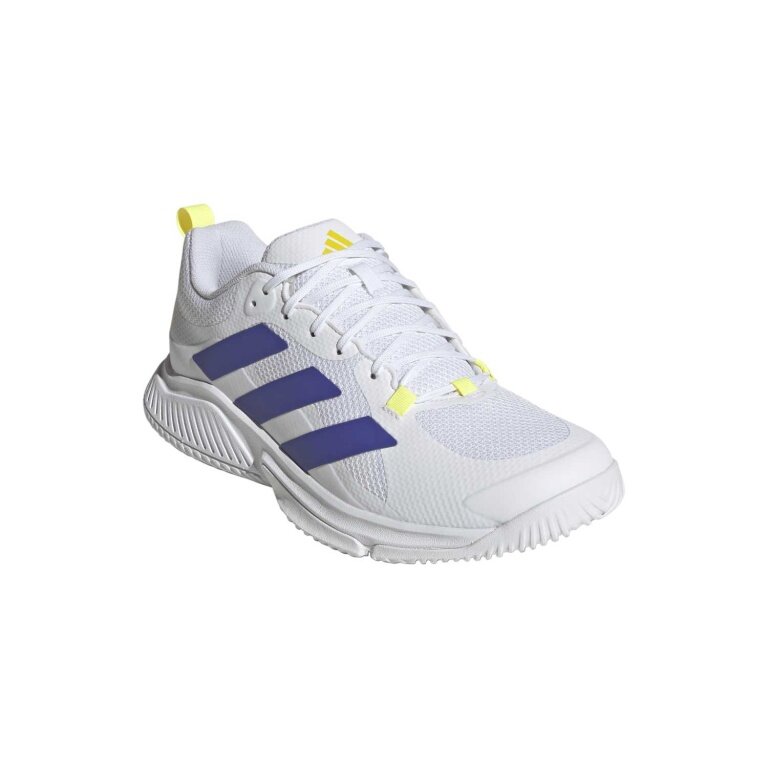 adidas halowe buty do tenisa Court Team Bounce 2.0 białe/fioletowe męskie