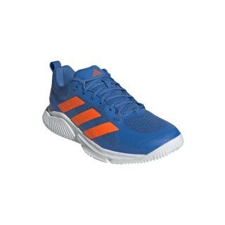 adidas halowe buty do tenisa Court Team Bounce 2.0 niebiesko/pomarańczowe męskie