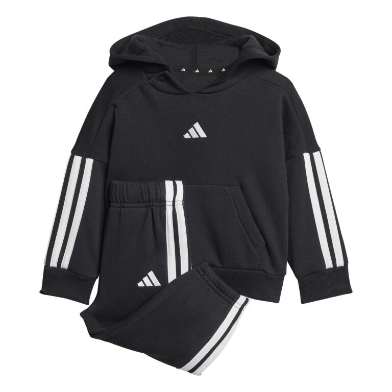 adidas dres Essentials (mieszanka bawełny) czarny/biały dla małych dzieci