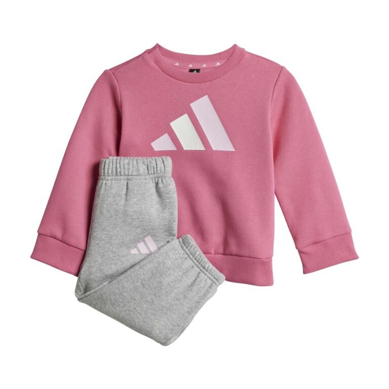 adidas dres Essentials 240 (mieszanka bawełny) różowy/szary dla małych dziewczynek